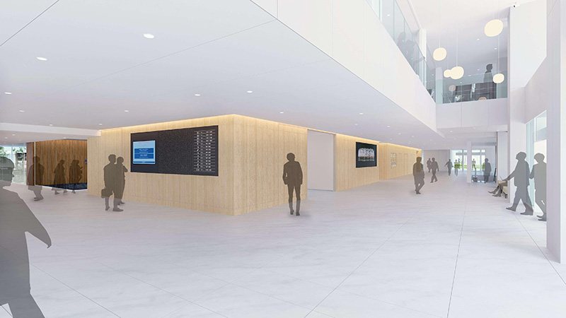 「総合教育研究棟」の内装パース①