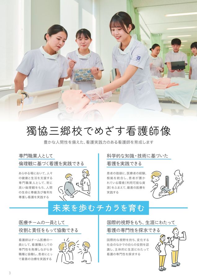 獨協医科大学付属看護専門学校 三郷校 スクールガイド2025